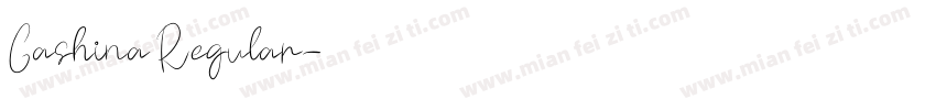 Gashina Regular字体转换